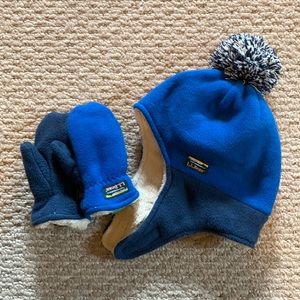 Toddler Mountain Classic Fleece Hat and Mitten Set